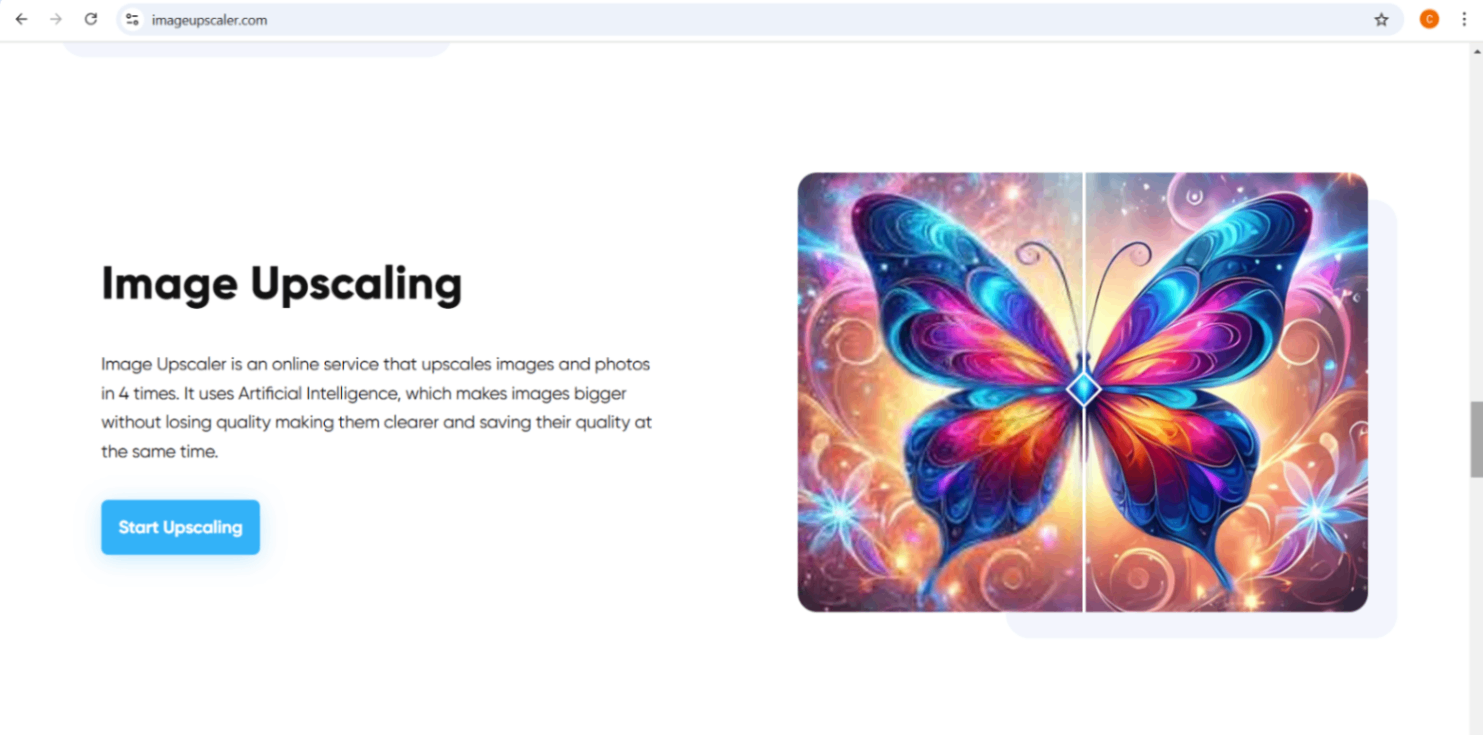 AI Image Upscaler screenshot and logo